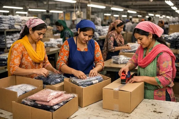 Garment packing